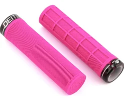 Deity Grips & Handlebar Tape|Knuckleduster Lock-On Grips (Pink) (132mm)
