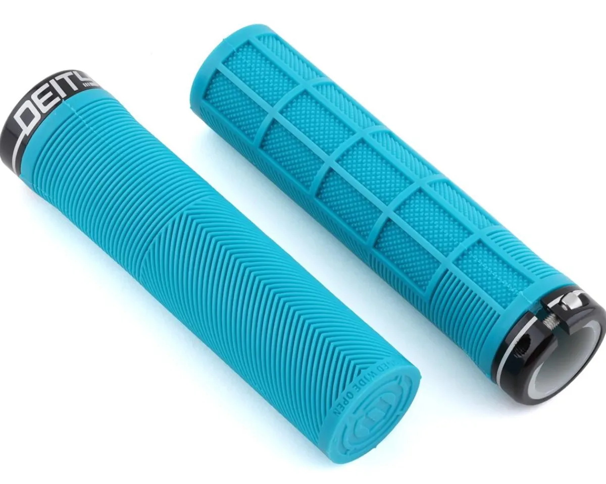 Deity Grips & Handlebar Tape|Knuckleduster Lock-On Grips (Turquoise) (132mm)