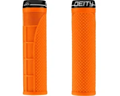 Deity Grips & Handlebar Tape|Megattack Lock-On Grips (Orange) (140mm)