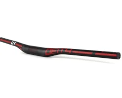 Deity Handlebars|Skywire Carbon Riser Handlebar (Red) (35mm) (15mm Rise) (800mm) (5/9° Sweep)