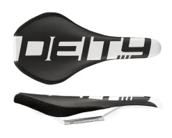 Deity Saddles & Seats|Speedtrap Mountain Bike Saddle (White) (Chromoly Rails) (140mm)