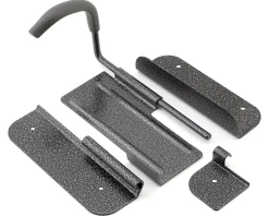 Delta Vehicle Bike Racks|Hinge Hook Wall Mount Storage Rack (Silver) (w/ Wheel Tray) (One Bike)
