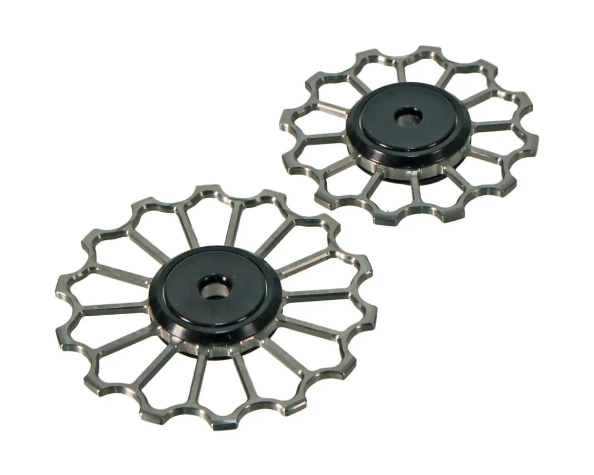 5Dev Replacement Parts|Derailleurs & Parts|Titanium Derailleur Jockey Wheels (SRAM AXS E1/2024+) (RED/Force/Rival)