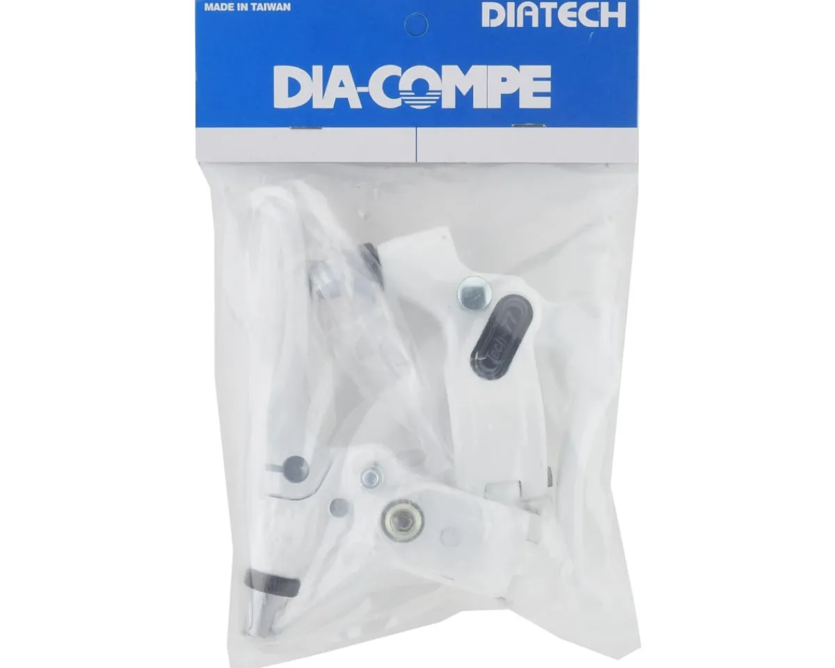 Dia-Compe Brakes|Tech 77 Brake Levers (White/White) (Pair)