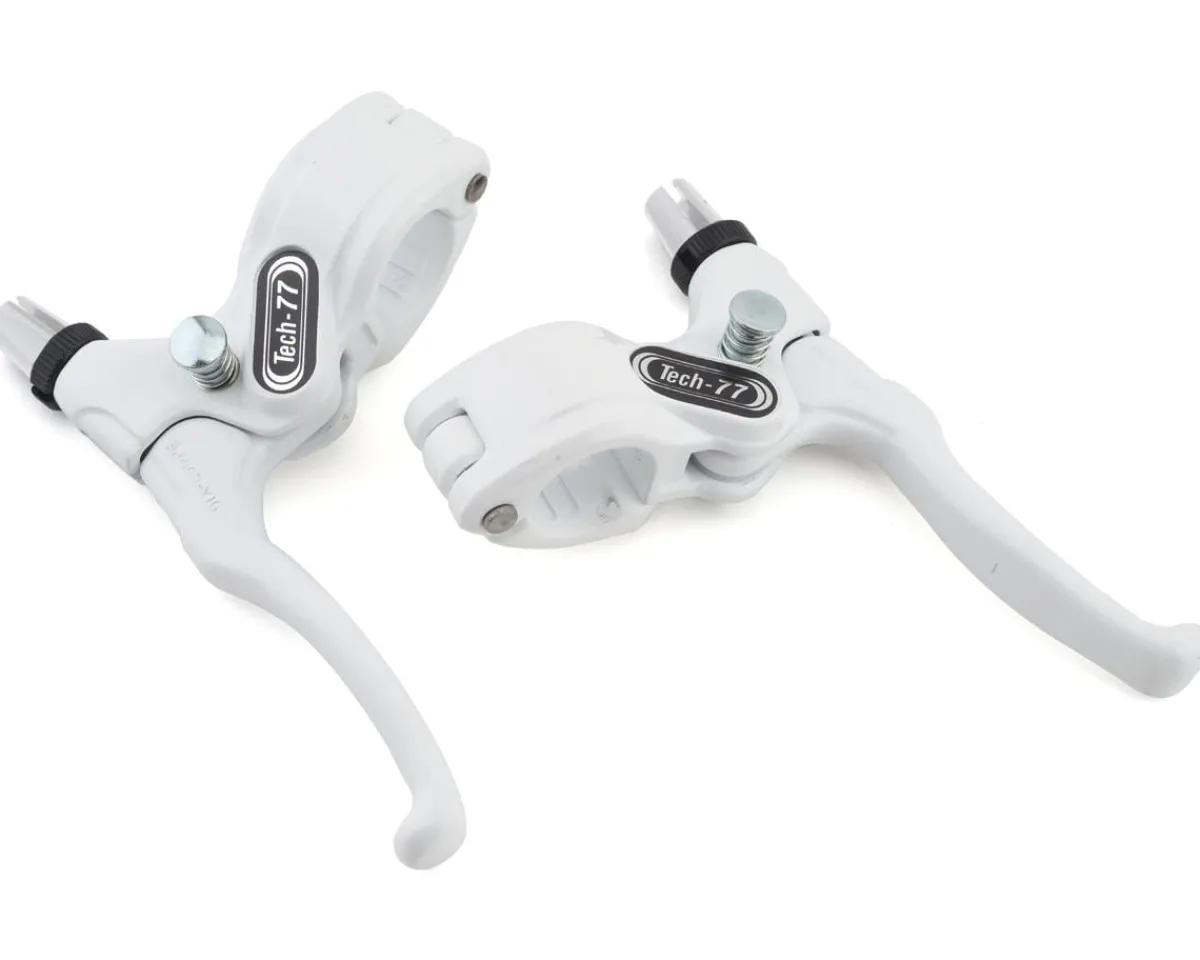 Dia-Compe Brakes|Tech 77 Brake Levers (White/White) (Pair)