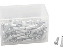 DT Swiss Wheels & Parts|Alloy Nipples (Silver) (2.0 x 16mm) (Box of 100)