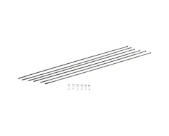 DT Swiss Wheels & Parts|ARC 1100 DiCut 48 Spoke Kit (Black) (Front and Rear)