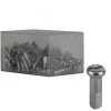 DT Swiss Wheels & Parts|Brass Spoke Nipples (Silver) (2.0 x 14mm) (Box of 100)
