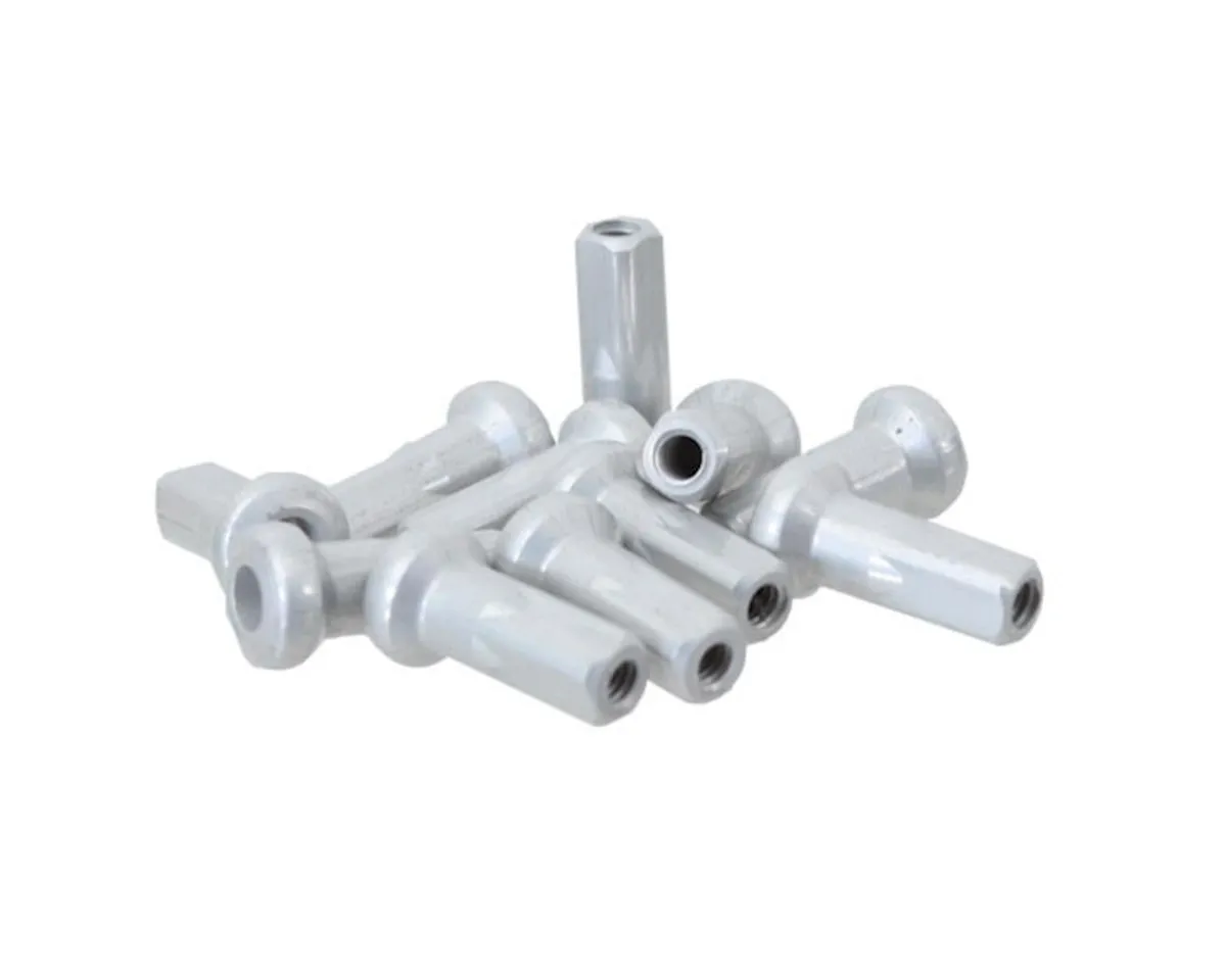 DT Swiss Wheels & Parts|Hidden Alloy Nipples (Silver) (2.0 x 12mm) (Box of 100)
