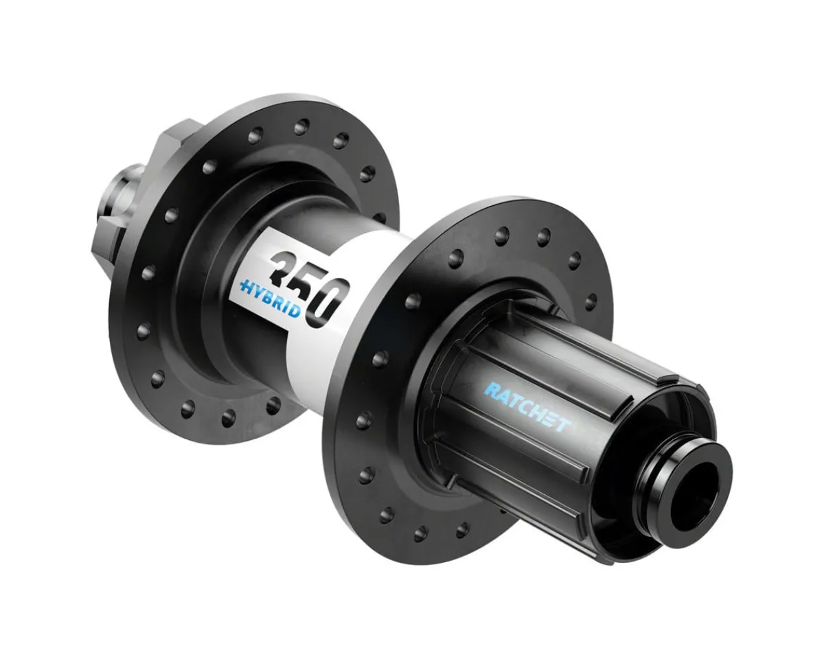 DT Swiss Wheels & Parts|350 Hybrid Rear Hub (Black) (12 x 148mm) (6-Bolt) (Shimano HG) (36H) (24pt) (J-Bend)