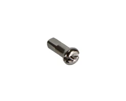 DT Swiss Wheels & Parts|Pro Head Brass Spoke Nipples (Silver) (2.0 x 12mm) (Box of 100)