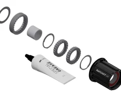 DT Swiss Wheels & Parts|Ratchet LN Aluminum Freehub Upgrade Kit (Black) (18T) (Shimano HG MTB Cassettes)