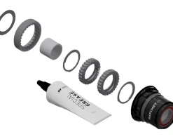 DT Swiss Wheels & Parts|Ratchet LN Aluminum Freehub Upgrade Kit (Black) (36T) (SRAM XD)