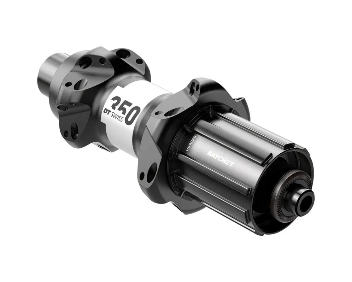 DT Swiss Wheels & Parts|350 Rear Road Hub (Black) (QR x 130mm) (Rim Brake) (Shimano HG 11/12) (24H) (36T Ratchet) (Straight Pull)