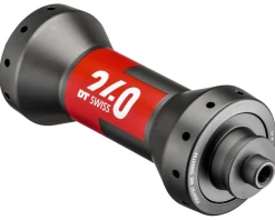 DT Swiss Wheels & Parts|240 Rim Brake Road Hubs (Black/Red) (Front) (QR x 100mm) (20H) (Straight Pull)