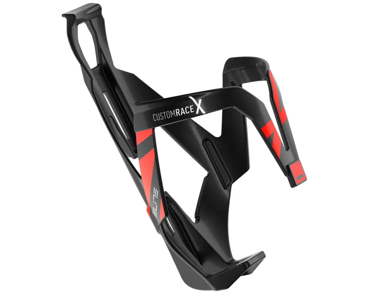 Elite Bottle Cages & Mounts|Custom Race X Bottle Cage (Black Glossy/Red)