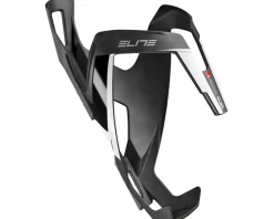 Elite Bottle Cages & Mounts|Vico Carbon Water Bottle Cage (Matte Black/White)