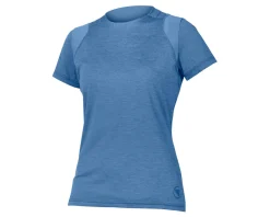 Endura Jerseys|Summer Essentials|Women's SingleTrack Short Sleeve Jersey (Blue Steel) (L)