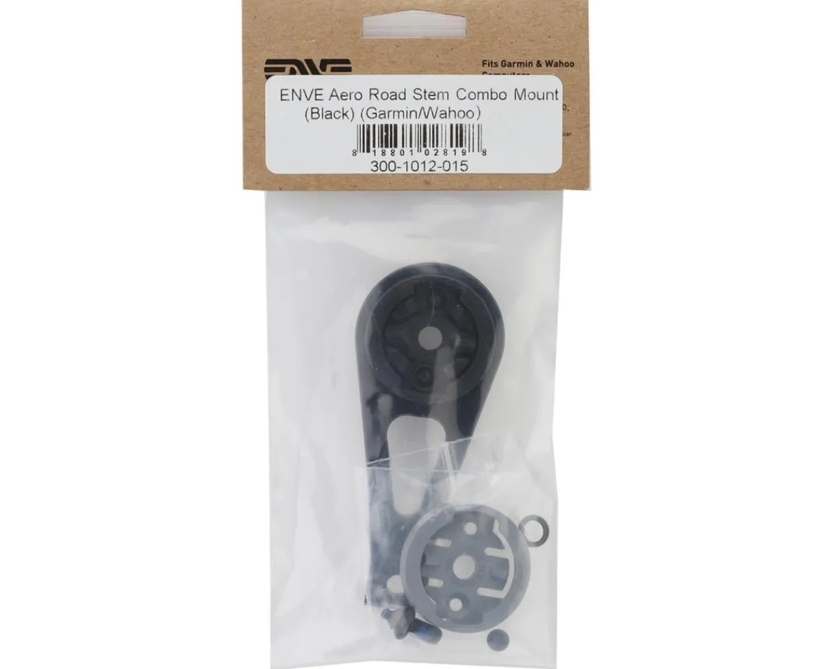 ENVE Bike Computers|Mounts & Handlebar Accessories|Aero Stem Computer Mount (Black) (Garmin/Wahoo)