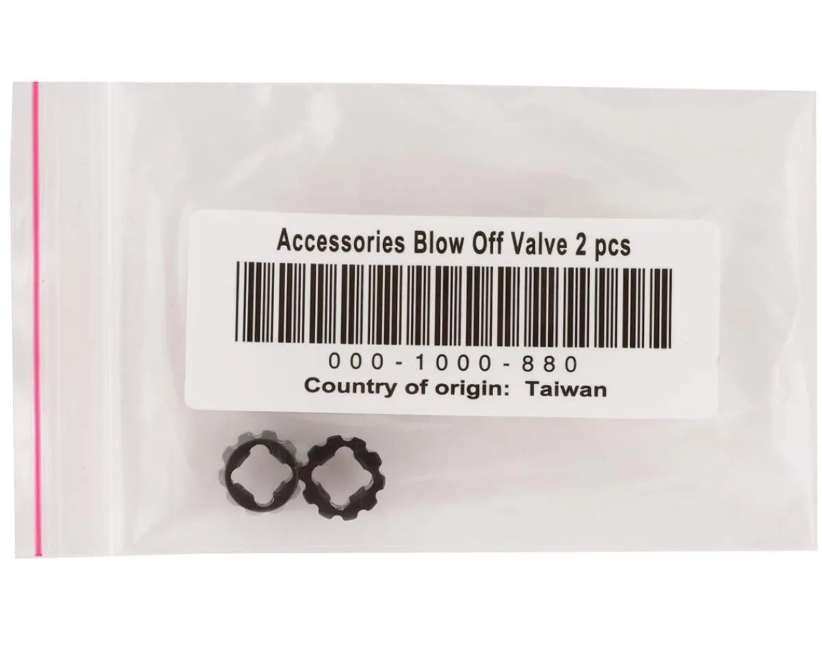 ENVE Tubeless Tire Tools|Tubeless Accessories|Pressure Relief Valve Stem Nut (Black) (2-Pack)