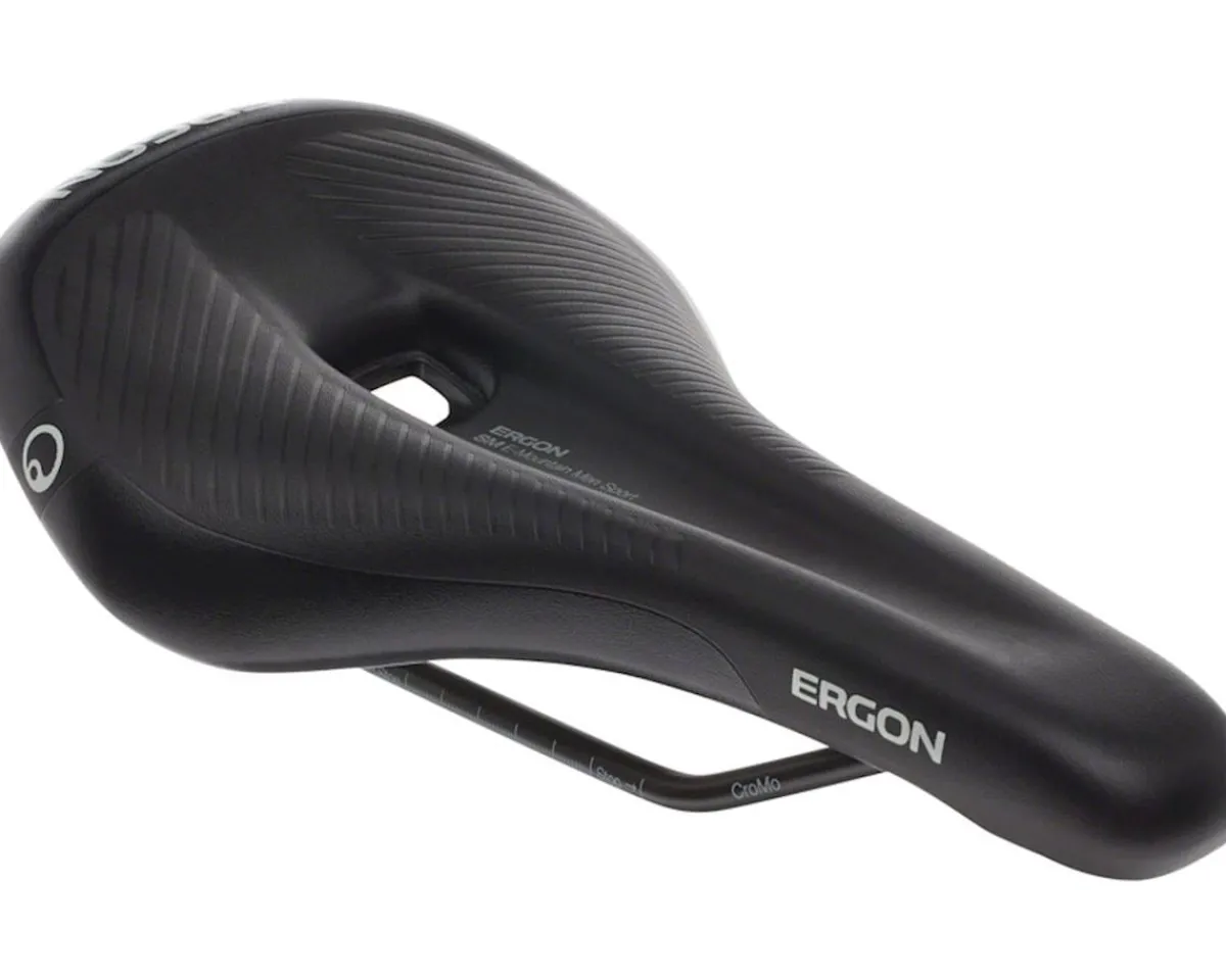 Ergon Saddles & Seats|SM E-Mountain Sport Men's Saddle (Black) (Chromoly Rails) (M/L) (155mm) (E-Bike)