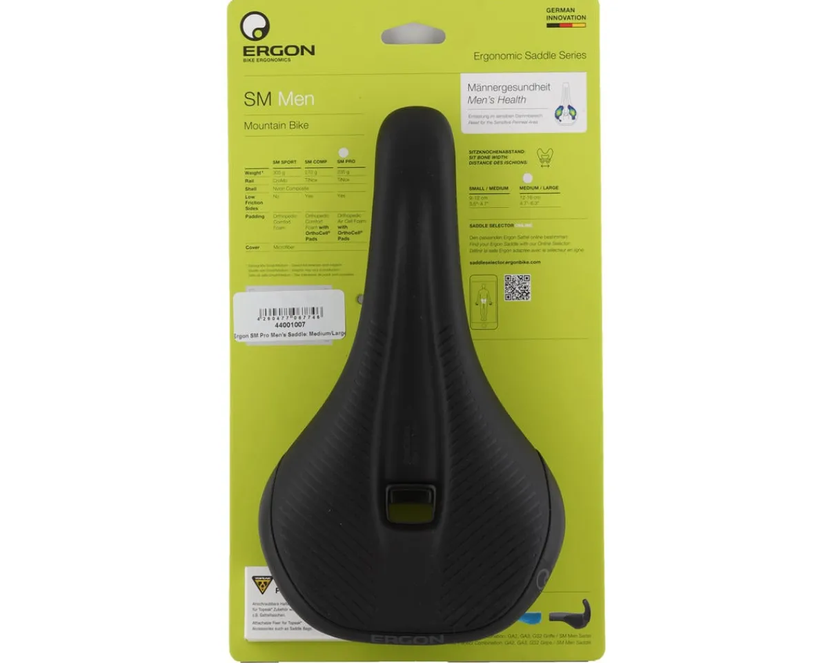Ergon Saddles & Seats|SM Pro Men's Saddle (Stealth) (M/L)