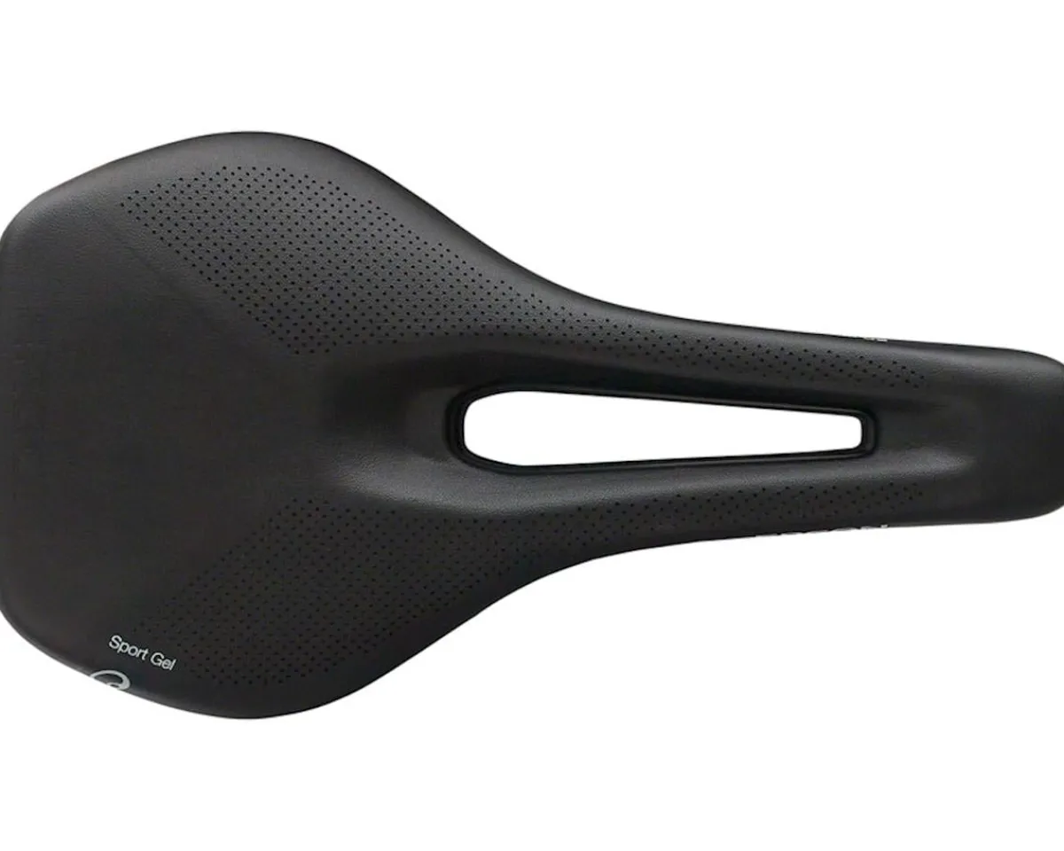 Ergon Saddles & Seats|SR Sport Gel Women's Saddle (Black) (Chromoly Rails) (S/M) (141mm)