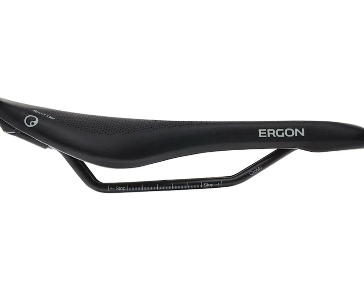 Ergon Saddles & Seats|SR Sport Gel Women's Saddle (Black) (Chromoly Rails) (S/M) (141mm)