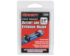 Ernst Manufacturing Tools|3/8” Face Mount Ratchet & Extension Holder (Black)