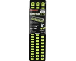 Ernst Manufacturing Tools|18" 3 Rail Twist Lock Socket Boss (HI-VIZ) (1/4, 3/8 & 1/2")