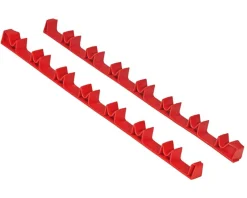 Ernst Manufacturing Tools|14 Tool "No Slip" Low Profile Screwdriver Rail Set (Red)