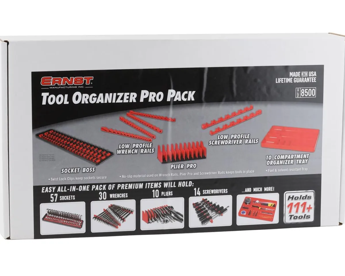 Ernst Manufacturing Tools|Tool Organizer Pro Pack (Red)