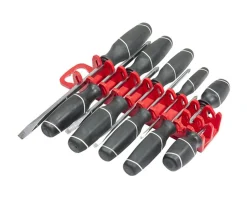 Ernst Manufacturing Tools|10 Tool Screwdriver Gripper Organizer (Red)