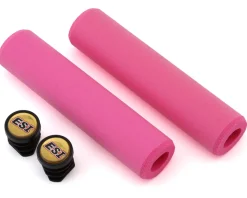 ESI Grips Grips & Handlebar Tape|Chunky Silicone Grips (Pink) (32mm)