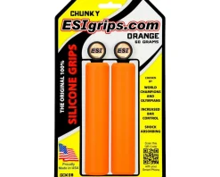 ESI Grips Grips & Handlebar Tape|Chunky Silicone Grips (Orange)