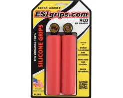 ESI Grips Grips & Handlebar Tape|Extra Chunky Silicone Grips (Red)