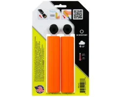 ESI Grips Grips & Handlebar Tape|MTB Ribbed Chunky Silicone Grips (Orange)
