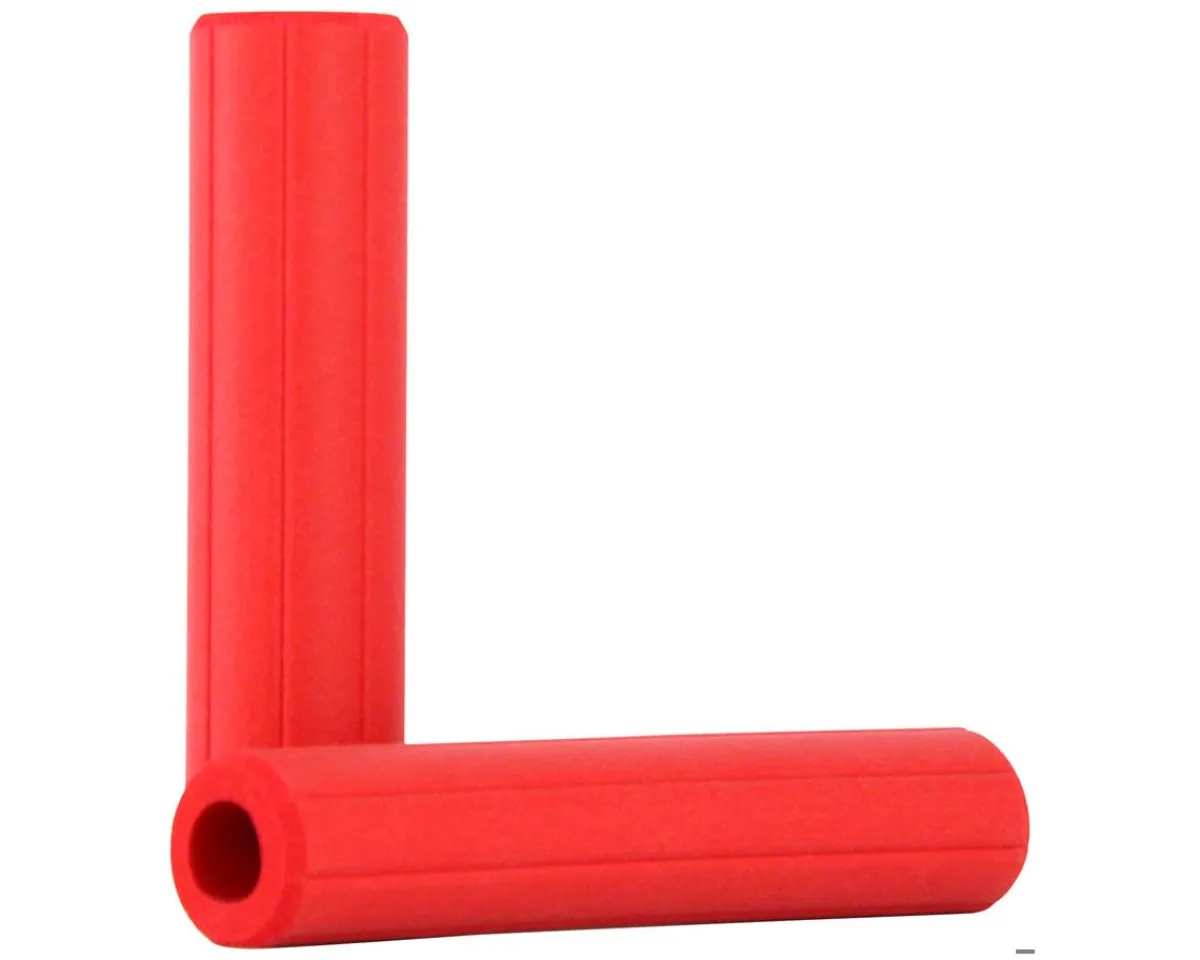 ESI Grips Grips & Handlebar Tape|MTB Ribbed Chunky Silicone Grips (Red)