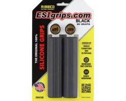 ESI Grips Grips & Handlebar Tape|MTB Ribbed Extra Chunky Silicone Grips (Black)