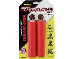 ESI Grips Grips & Handlebar Tape|MTB Ribbed Extra Chunky Silicone Grips (Red)