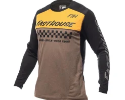 Fasthouse Inc. Clothing Sale|Jerseys|Alloy Mesa Long Sleeve Jersey (Heather Gold/Brown) (S)