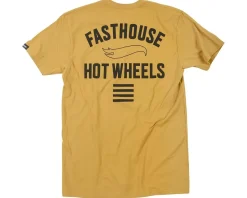 Fasthouse Inc. Clothing Sale|Casual Clothing|Major Hot Wheels T-Shirt (Vintage Gold) (S)