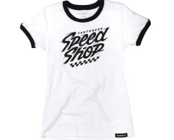 Fasthouse Inc. Clothing Sale|Women'S|Women's Haste T-Shirt (White/Black) (2XL)