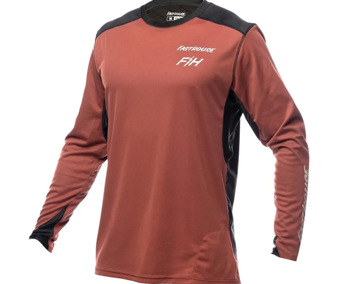 Fasthouse Inc. Clothing Sale|Jerseys|Youth Alloy Rally Long Sleeve Jersey (Clay/Black) (Youth M)