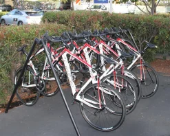 Feedback Sports Vehicle Bike Racks|A-Frame Portable Event Stand (Black) (w/ Tote Bag) (8 Bikes)
