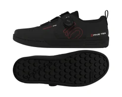 Five Ten Shoes|Holiday Shopping|Freerider Pro BOA Flat Pedal Shoes (Core Black/Red/FTWR White) (9)