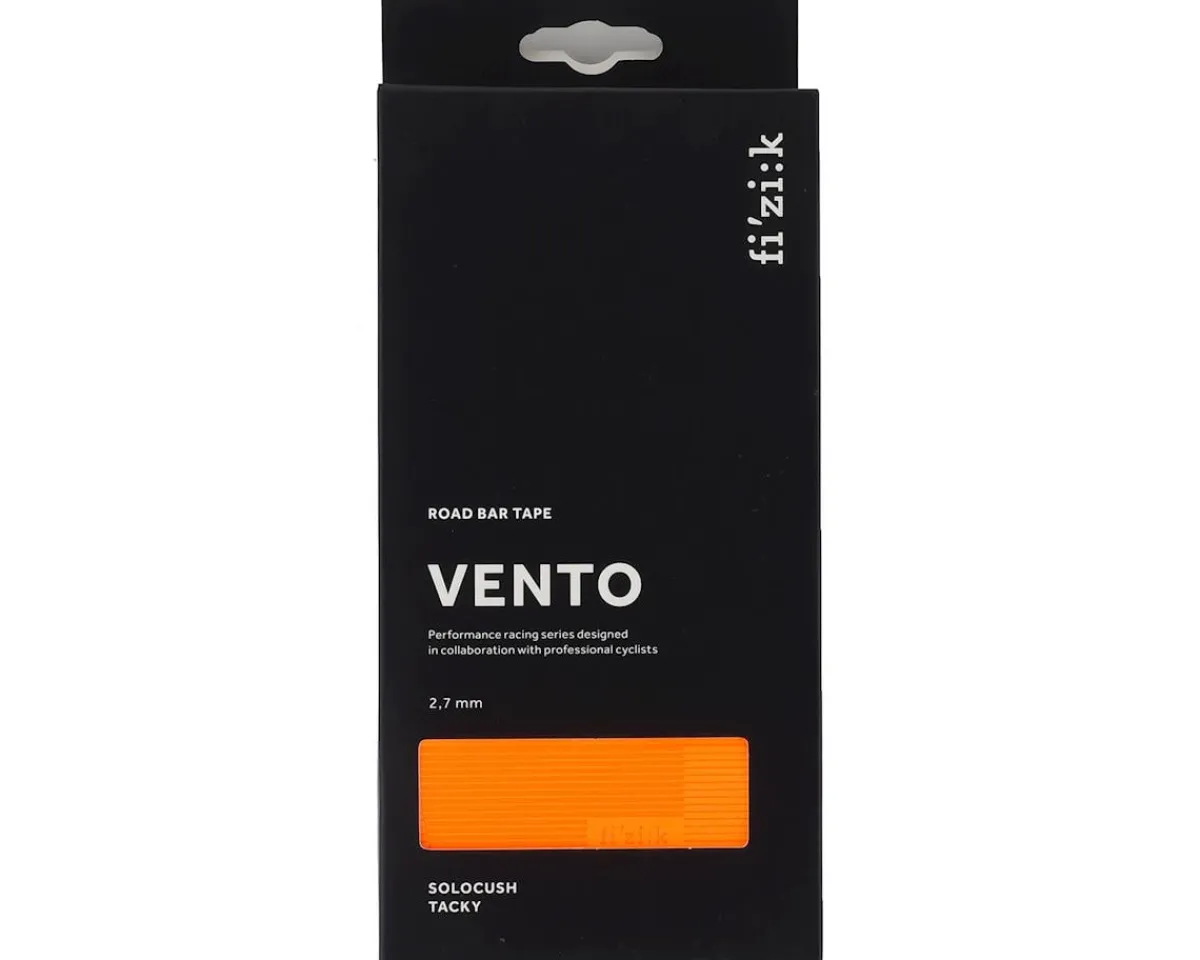 fizik Grips & Handlebar Tape|Vento Solocush Tacky Handlebar Tape (Orange Fluorescent) (2.7mm Thick)