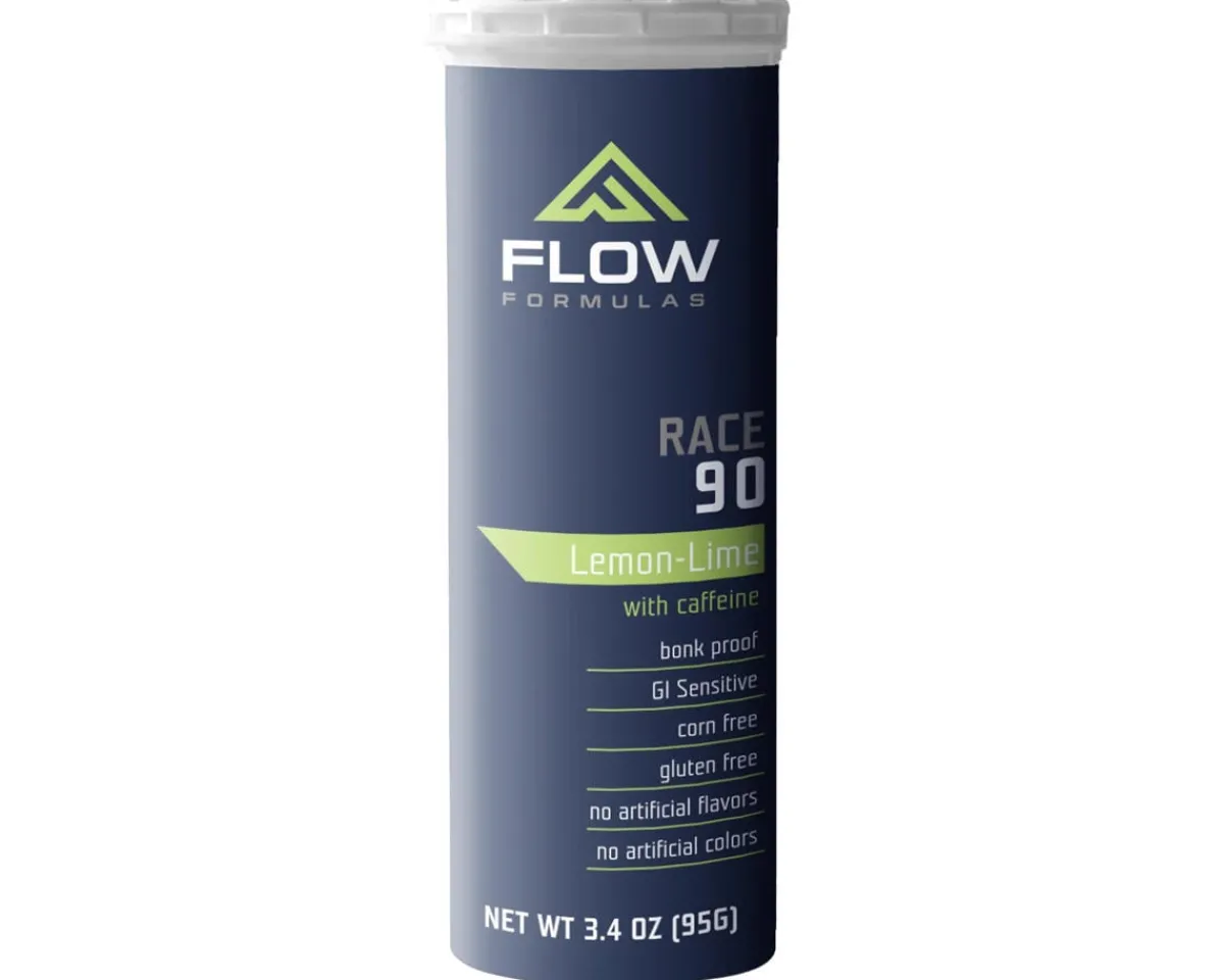 Flow Formulas Nutrition & Skin Care|Endurance Drink Mix (Race 90) (Tube) (Lemon Lime Caffeine)