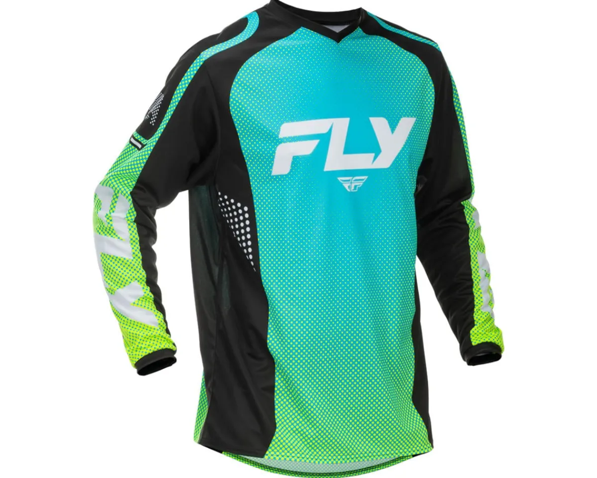 Fly Racing Jerseys|F-16 Jersey (Aqua/Black/White) (L)