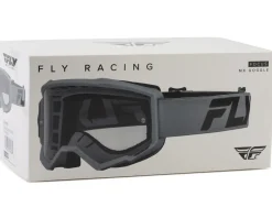 Fly Racing Clothing Sale|Sunglasses & Goggles|Focus Goggles (Silver/Charcoal) (Clear Lens)